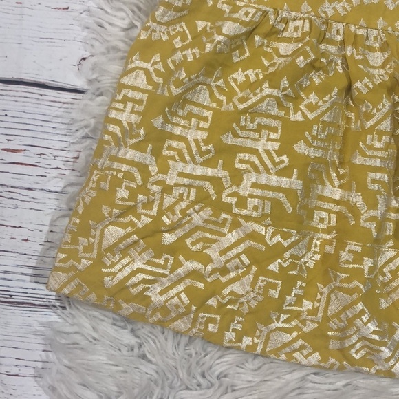 Anthropologie Yellow Asymmetrical Sleeveless Blouse - Picture 4 of 10